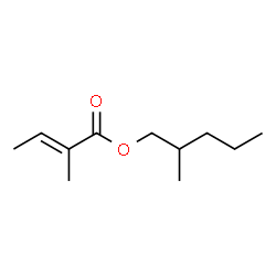 2-methylpentyl 2-methylcrotonate Structure
