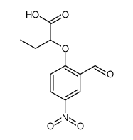 Butanoic acid, 2-(2-formyl-4-nitrophenoxy) Structure