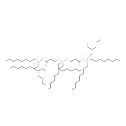 5,23-Diethyl-8,8,14,14,20,20-hexaoctyl-10,18-dioxo-7,9,19,21-tetraoxa-13,15-dithia-8,14,20-tristannaheptacosane structure