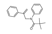 N-phenyl-N-(2-phenylallyl)pivalamide结构式
