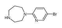 1-(5-溴-2-吡啶)-1,4-二氮杂烷结构式
