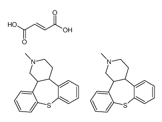 trans-1,2,3,4,4a,13b-hexahydro-2-methyldibenzo[2,3:6,7]thiepino[4,5-c]pyridinium maleate Structure
