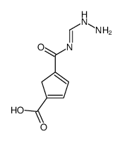 4-[[(氨基亚氨基甲基)氨基]羰基]-1,3-环戊二烯-1-羧酸结构式