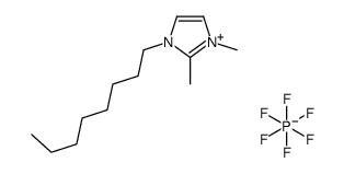 1-octyl-2,3-dimethylimidazolium hexafluorophosphate Structure