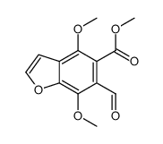 methyl 6-formyl-4,7-dimethoxy-1-benzofuran-5-carboxylate Structure