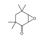 3,3,5,5-tetramethyl-7-oxabicyclo[4.1.0]heptan-2-one Structure