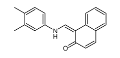1-[(3,4-dimethylanilino)methylidene]naphthalen-2-one结构式