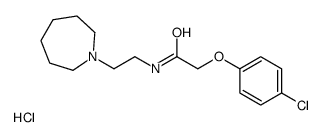 2-(4-Chlorophenoxy)-N-(2-(hexahydro-1H-azepin-1-yl)ethyl)acetamide hyd rochloride结构式