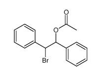 threo-2-Bromo-1,2-diphenylethyl acetate结构式