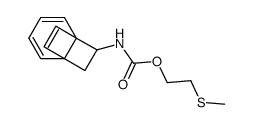 2-(methylthio)ethyl tricyclo[4.2.2.01,6]deca-2,4,9-trien-7-ylcarbamate结构式