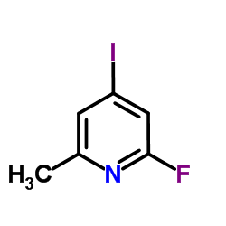2-氟-6-甲基-4-碘吡啶结构式
