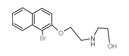 2-((2-[(1-溴-2-萘)氧基]乙基)氨基)乙醇结构式
