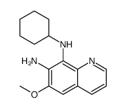 7,8-Quinolinediamine, N8-cyclohexyl-6-methoxy结构式