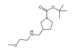 1-Boc-3-[(2-甲氧基-乙基氨基)-甲基]-吡咯烷结构式