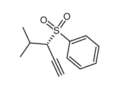 ((S)-4-Methyl-pent-1-yne-3-sulfonyl)-benzene结构式