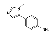4-(1-甲基-1H-咪唑-5-基)苯胺结构式