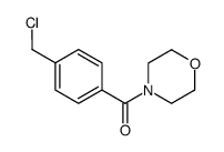 [4-(chloromethyl)phenyl]-morpholin-4-ylmethanone结构式
