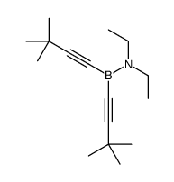 N-[bis(3,3-dimethylbut-1-ynyl)boranyl]-N-ethylethanamine Structure