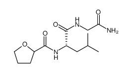 Glycinamide, N-[(tetrahydro-2-furanyl)carbonyl]-L-leucyl Structure