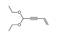 5,5-diethoxy-pent-1-en-3-yne Structure