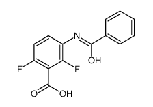 3-benzamido-2,6-difluorobenzoic acid Structure