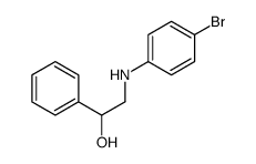 2-(4-Bromoanilino)-1-phenyl-1-ethanol结构式