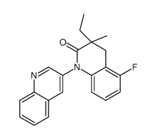 3-ethyl-5-fluoro-3-methyl-1-quinolin-3-yl-4H-quinolin-2-one Structure