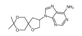 9-(8,8-dimethyl-1,7,9-trioxaspiro[4.5]decan-3-yl)purin-6-amine结构式