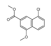 Methyl 8-chloro-4-methoxy-2-naphthoate Structure