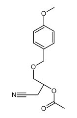 [(2R)-1-cyano-3-[(4-methoxyphenyl)methoxy]propan-2-yl] acetate Structure