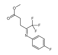 5,5,5-三氟-4-(4-氟苯基亚氨基)戊酸甲酯结构式