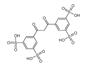 5-[3-(3,5-disulfophenyl)-3-oxopropanoyl]benzene-1,3-disulfonic acid Structure