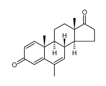 Androsta-1,4,6-triene-3,17-dione, 6-methyl结构式