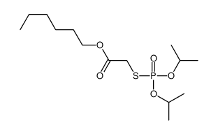 hexyl 2-di(propan-2-yloxy)phosphorylsulfanylacetate Structure