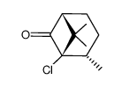 endo-1-chloro-2,2,7-yrimethylbicyclo<3.1.1>heptan-6-one结构式