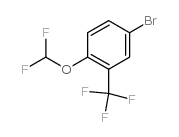 4-bromo-1-(difluoromethoxy)-2-(trifluoromethyl)benzene Structure