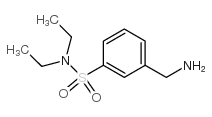 3-氨基甲基-N,N-二乙基苯磺酰胺结构式