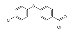 4-(4-chlorophenylthio)benzoyl chloride Structure
