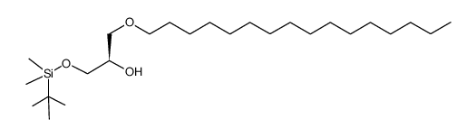 1-O-hexadecyl-3-O-tert-butyldimethylsilyl-sn-glycerol结构式