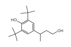 3-(3,5-di-tert-butyl-4-hydroxyphenyl)butan-1-ol结构式
