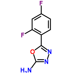 5-(2,4-Difluorophenyl)-1,3,4-oxadiazol-2-amine Structure