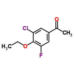 3'-Chloro-4'-ethoxy-5'-fluoroacetophenone结构式