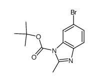 1,1-dimethylethyl 6-bromo-2-methyl-1H-benzimidazole-1-carboxylate Structure