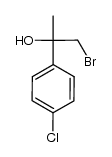 1-bromo-2-(4-chlorophenyl)propan-2-ol结构式