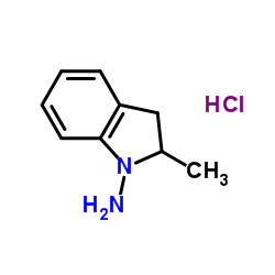 1-氨基-2-甲基吲哚啉盐酸盐结构式
