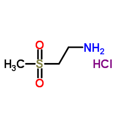 2-(甲砜基)乙胺盐酸盐结构式