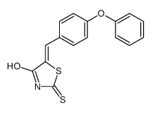 5-[(4-phenoxyphenyl)methylidene]-2-sulfanylidene-1,3-thiazolidin-4-one结构式