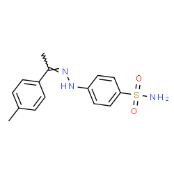 4-(2-(1-(p-Tolyl)ethylidene)hydrazinyl)benzenesulfonamide structure