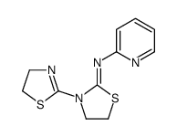 3-(4,5-dihydro-1,3-thiazol-2-yl)-N-pyridin-2-yl-1,3-thiazolidin-2-imine结构式