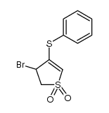 4-bromo-3-(phenylthio)-2-sulfolene Structure